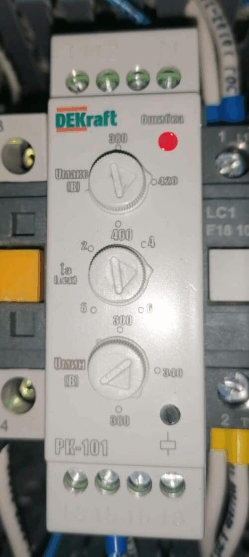 Реле контроля фаз РК-101 380В тип 02